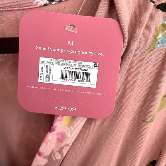 New Flutter Short Sleeve Smocked Maternity Dress - Maternity by Ingrid & Isabel - Picture 6 of 8